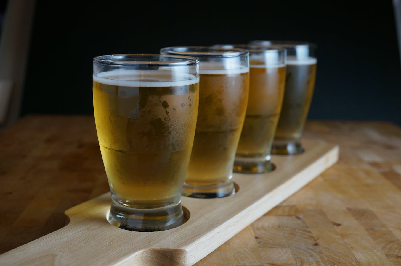 Osaka craft beer flight Minoh Brewery tasting