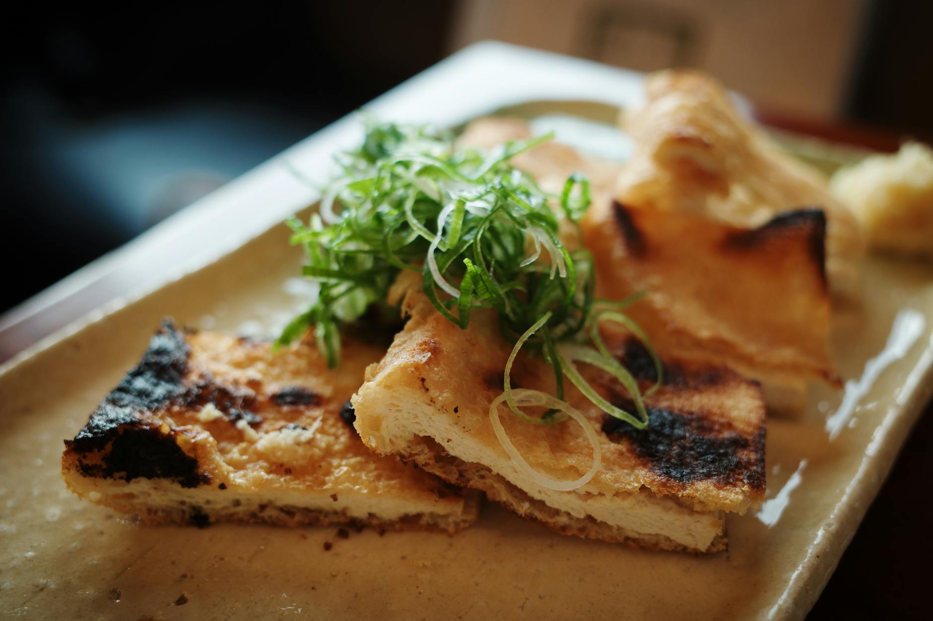 Grilled tofu dish from shojin ryori, the Buddhist vegetarian cuisine served on Mount Koya