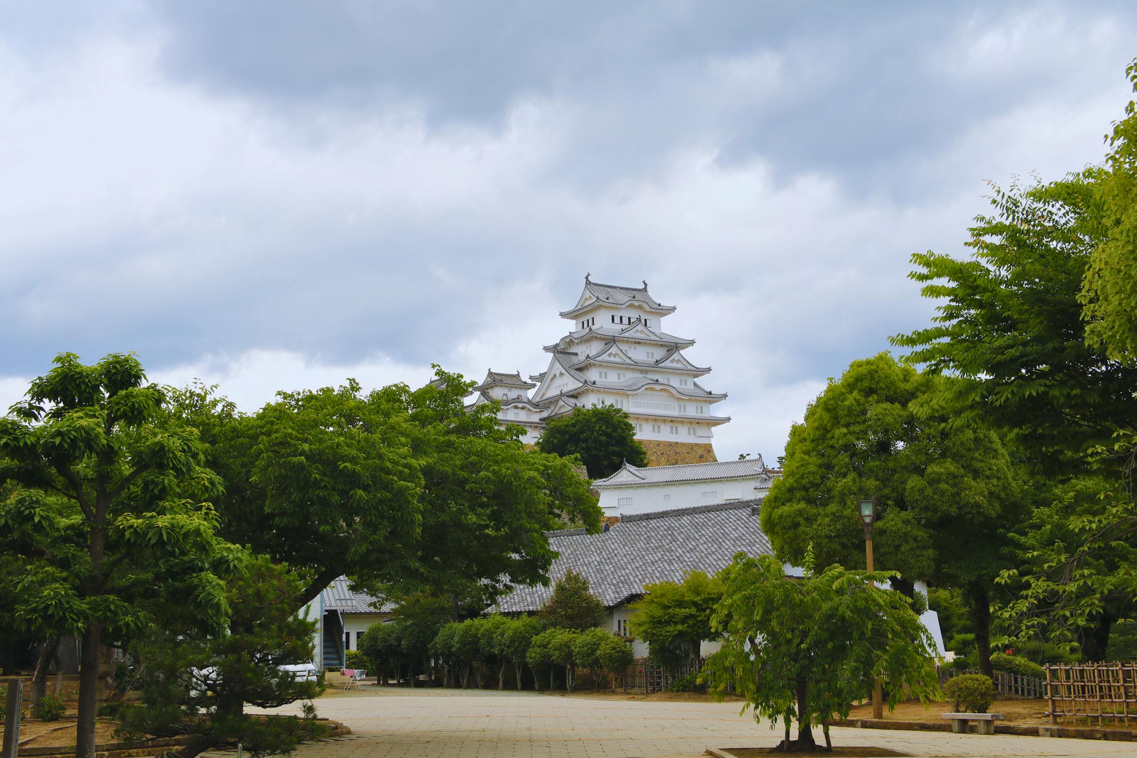 Himeji Castle, reachable from Osaka on the JR Kansai Wide Pass
