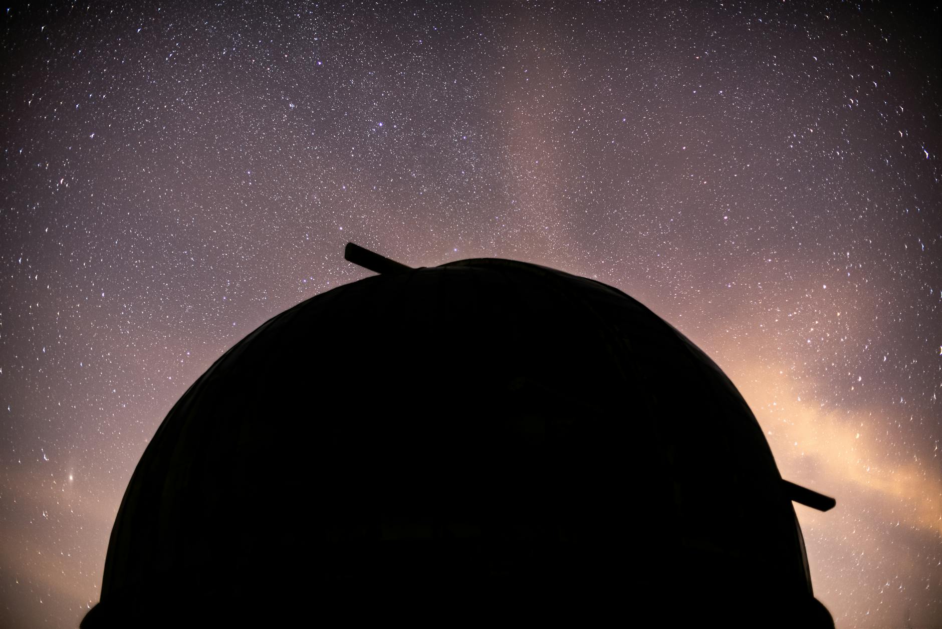 Planetarium dome projection at a science museum in Osaka