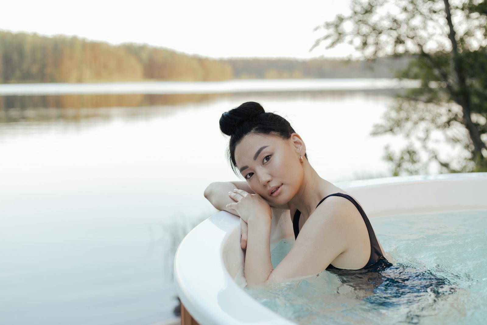 A private outdoor hot tub soak, like the in-room onsen at some Osaka onsen hotels
